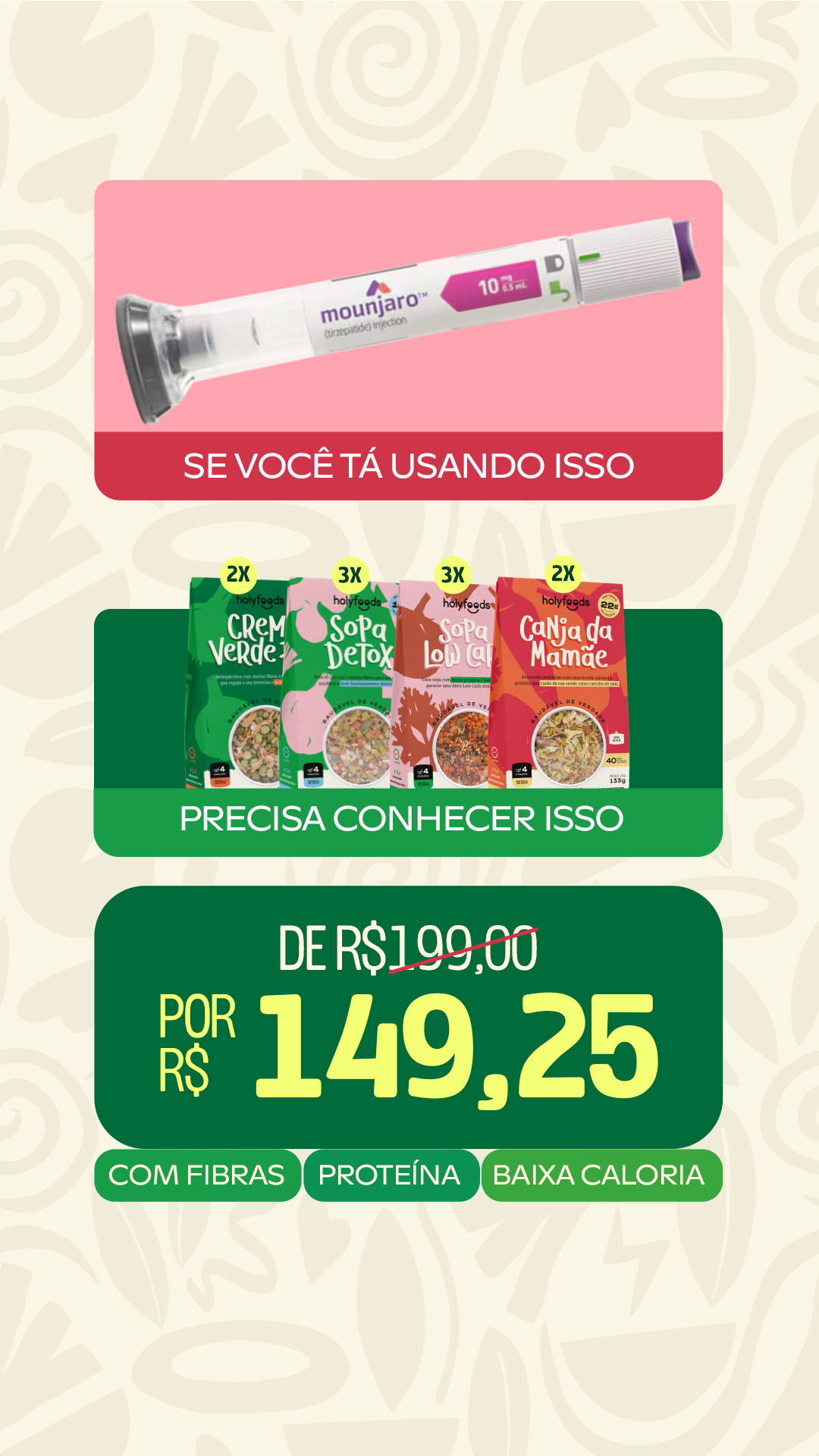 HolyFoods Facebook ad