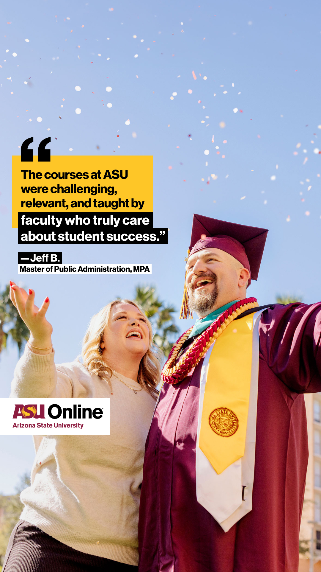 ASU Online Facebook ad