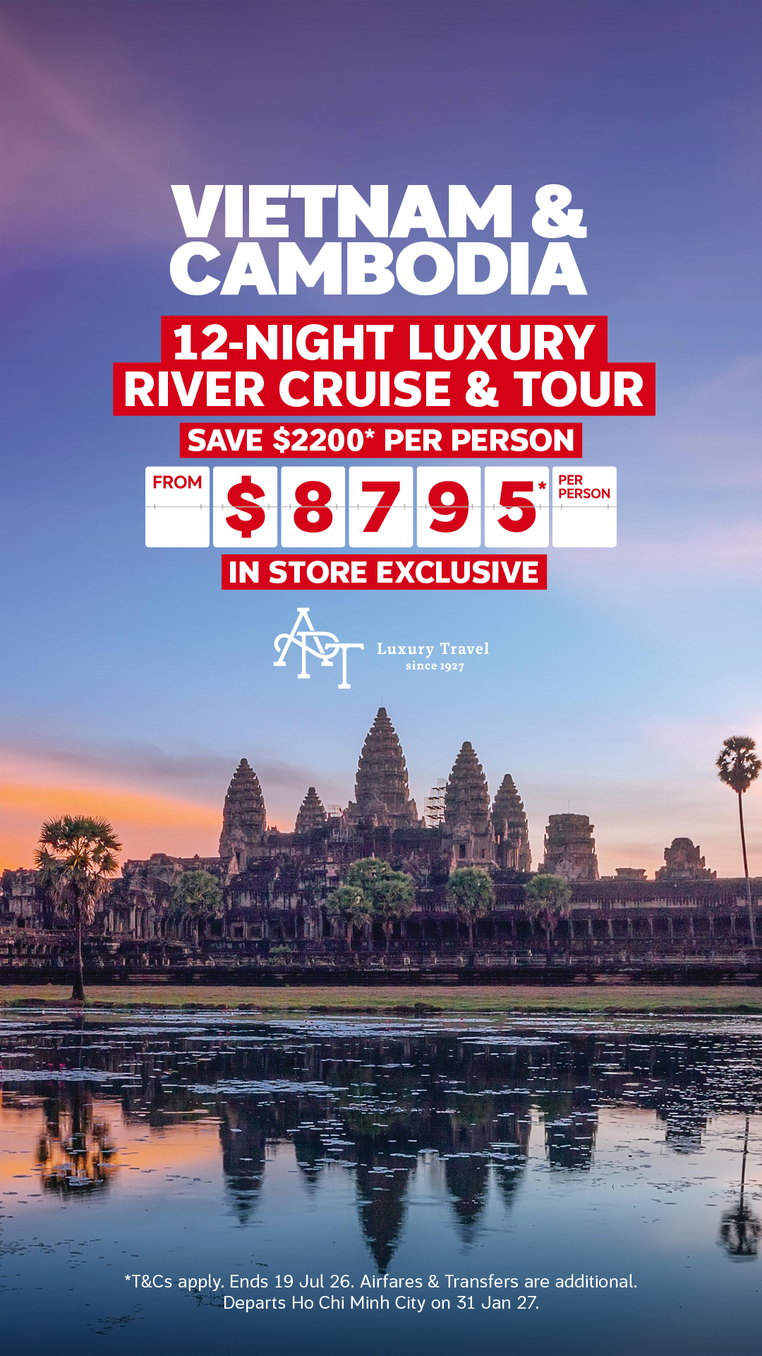 Flight Centre New Zealand Facebook ad from Jun 21, 2026