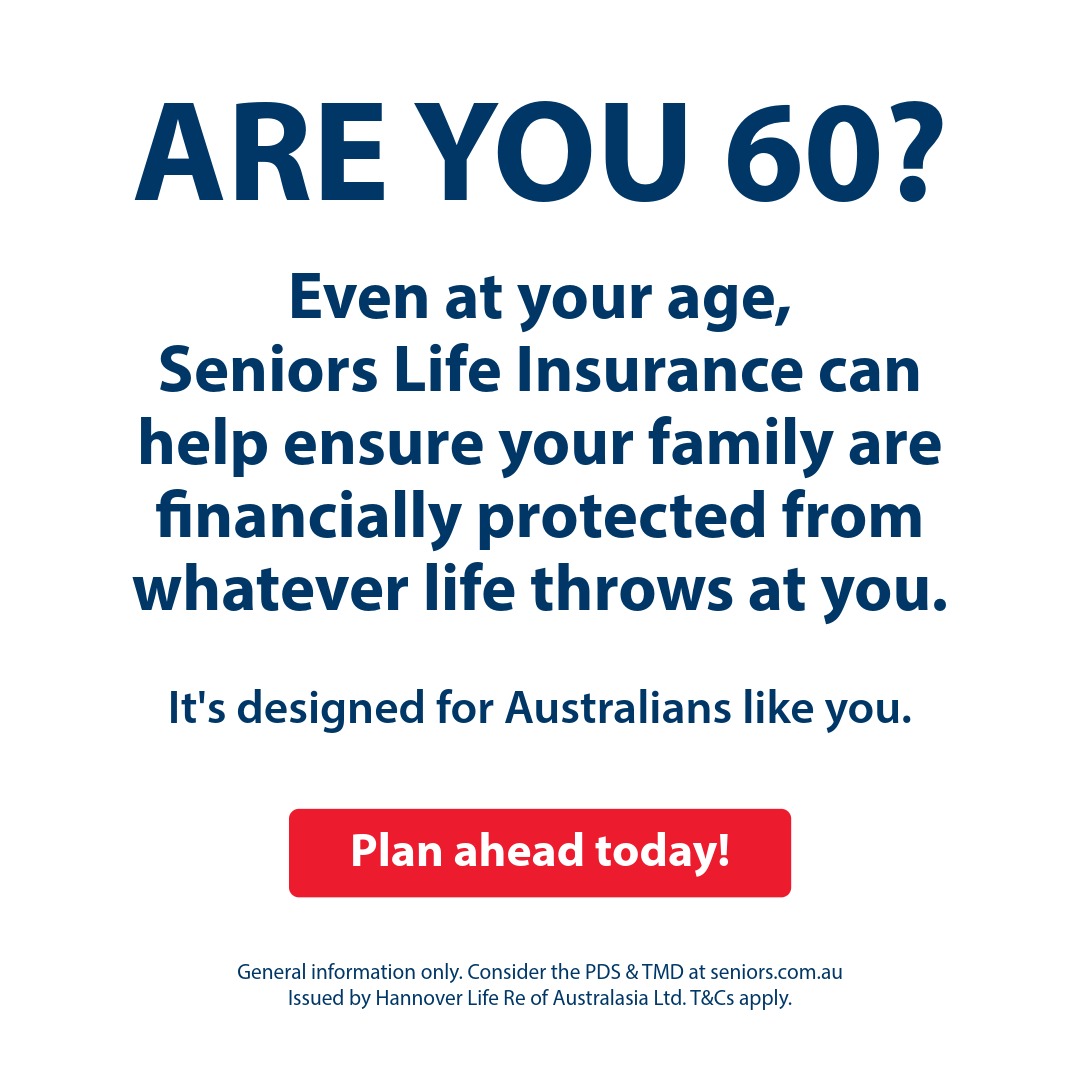 Australian Seniors Insurance Agency Facebook ad