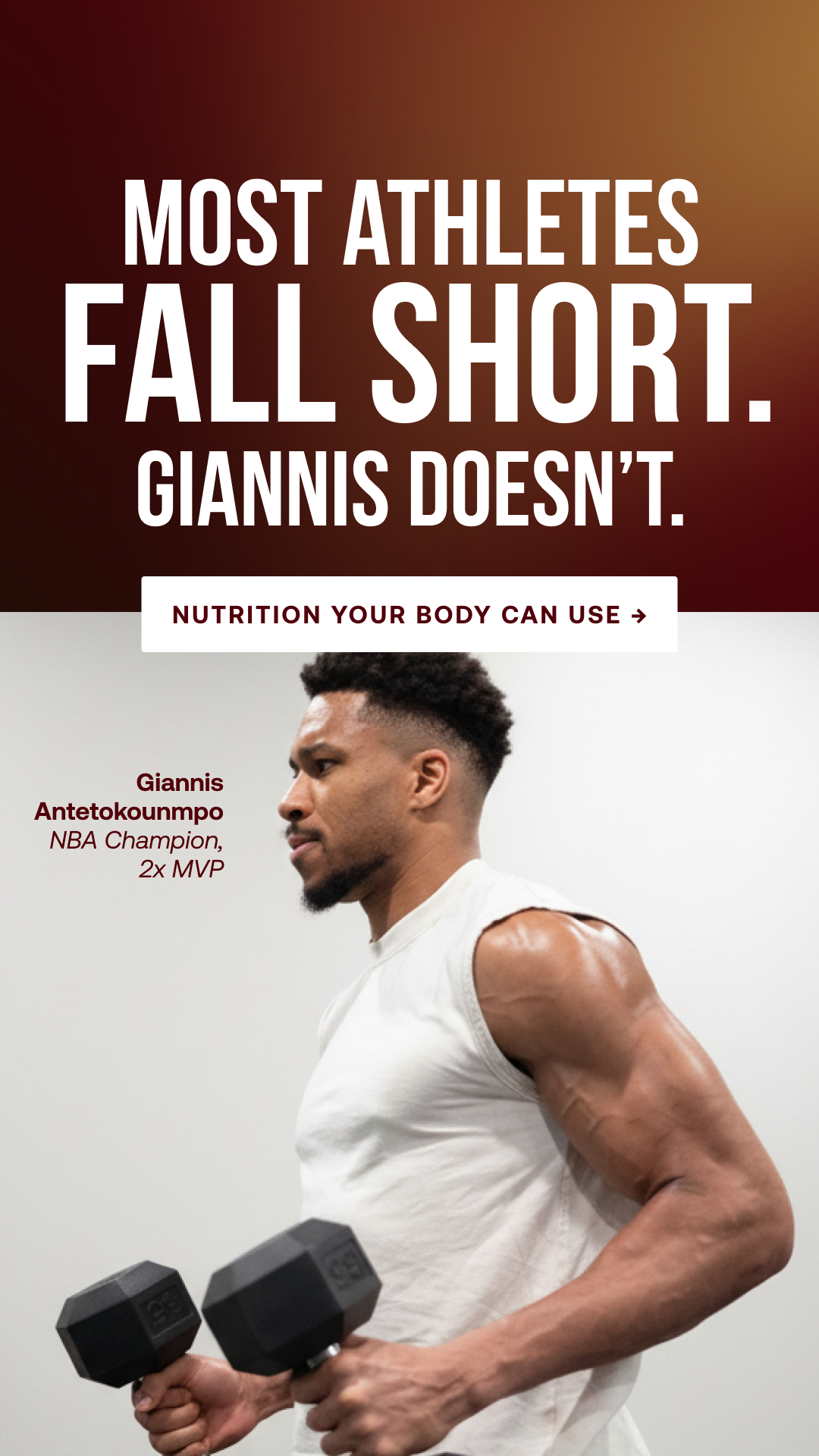Giannis Antetokounmpo Facebook ad