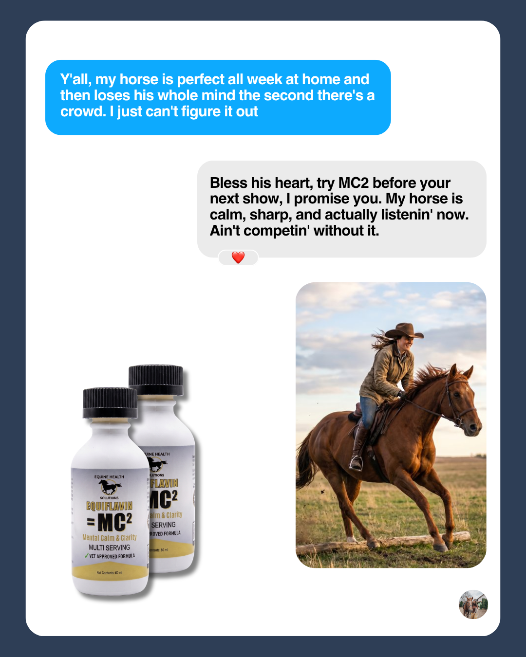 Equine Health Solutions Facebook ad