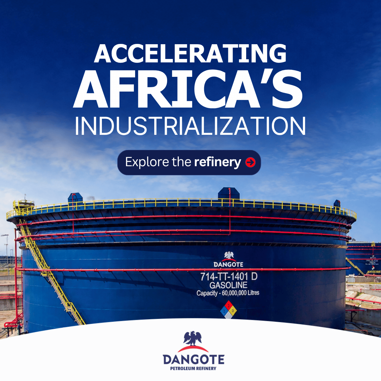 Dangote Africa Facebook ad: Industrial scale changes the trajectory of growth.