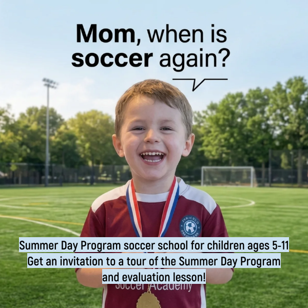 Школа футбола Bridgeview Soccer Academy в Бруклине Facebook ad: Not sure what to do with your child…