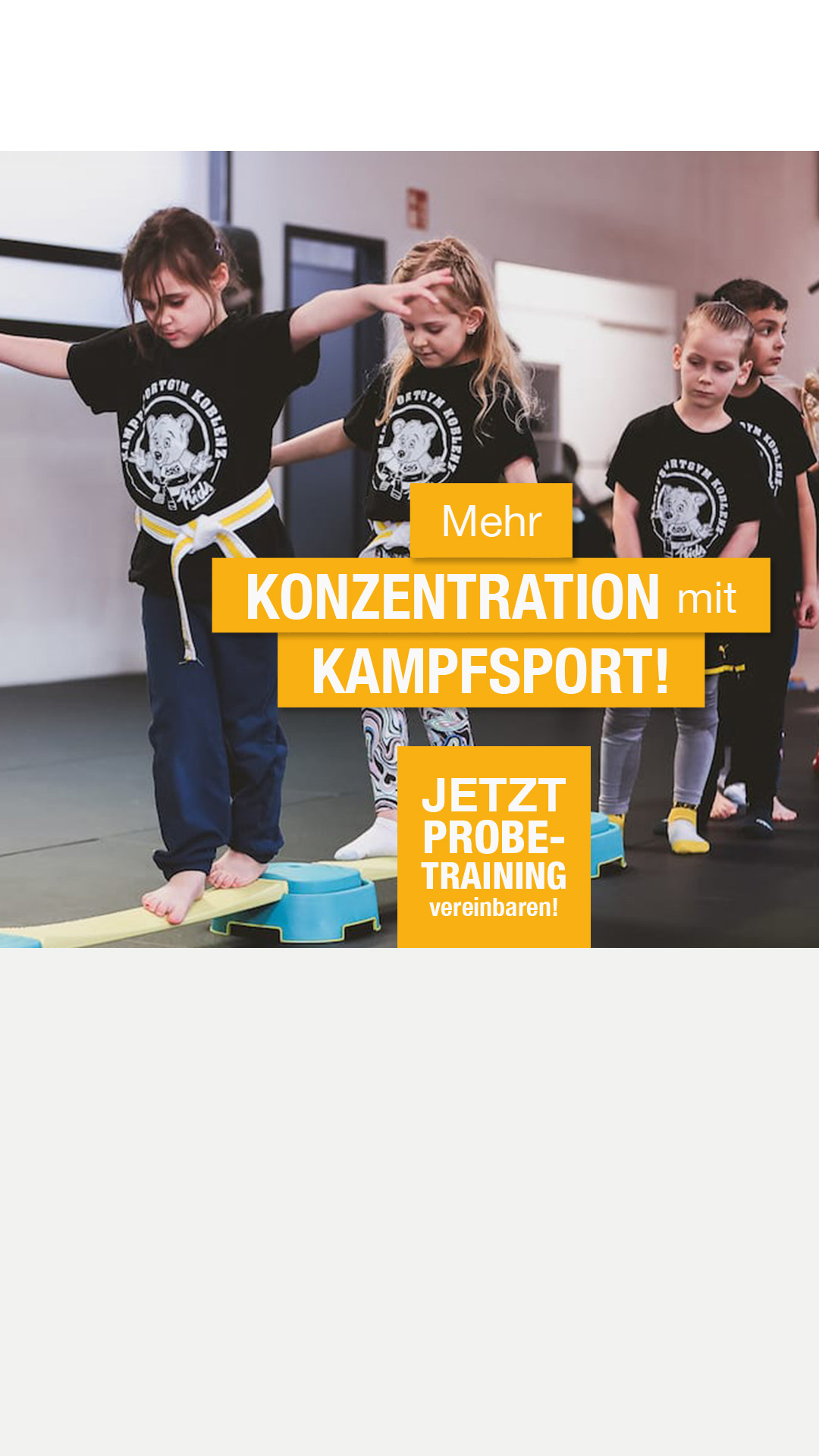 Kampfsportgym Facebook ad