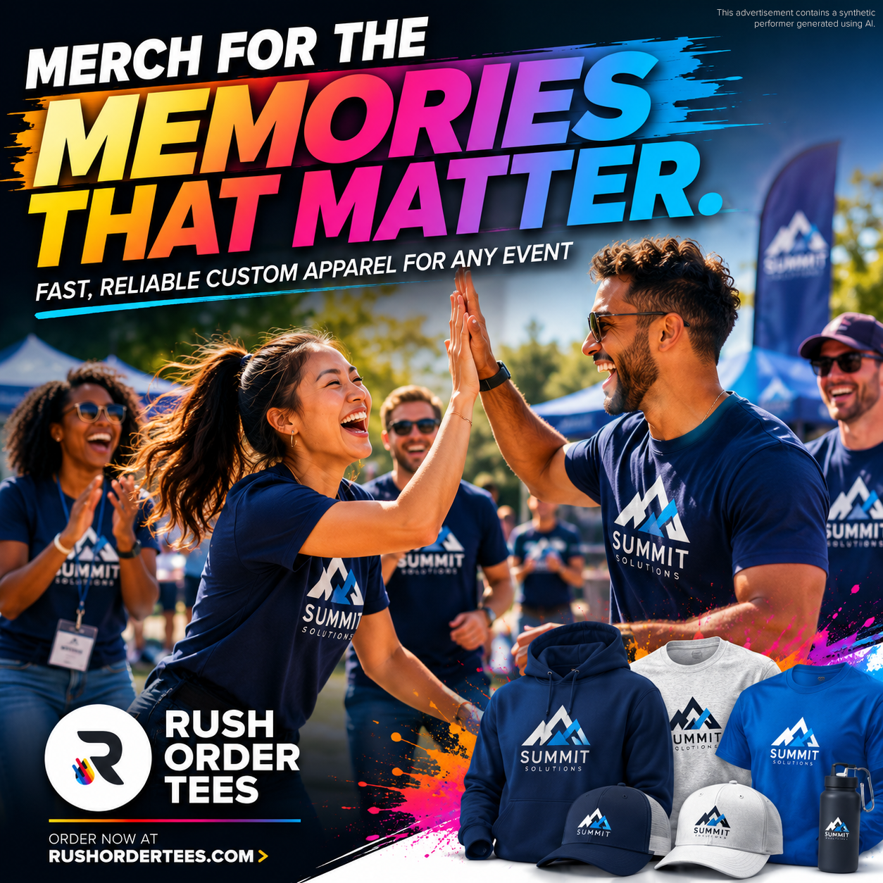 Rush Order Tees Facebook ad