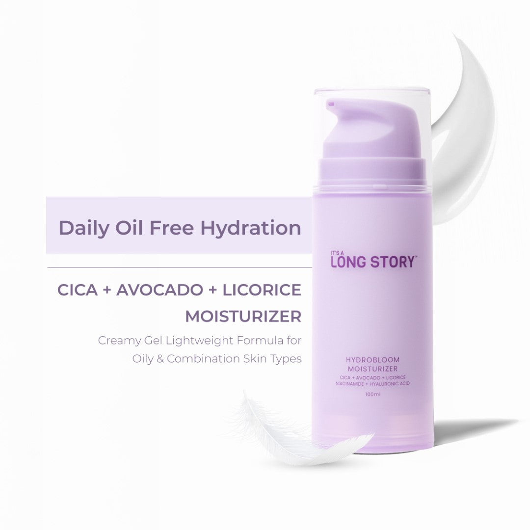 Long Story Facebook ad: At Long Story, we believe your skin carries…