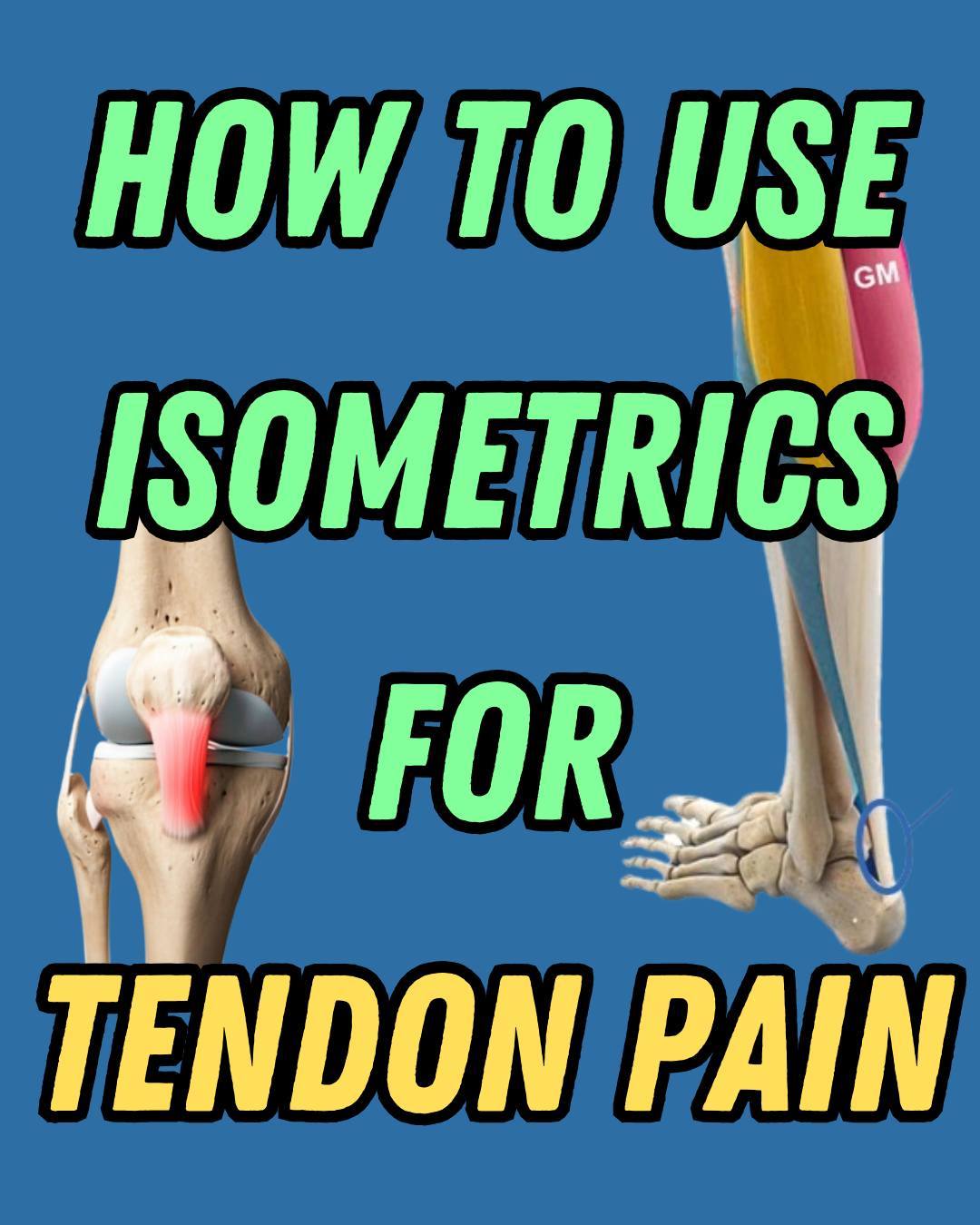 Training With Tendinopathy Facebook ad: Using Isometrics in Tendon Rehab