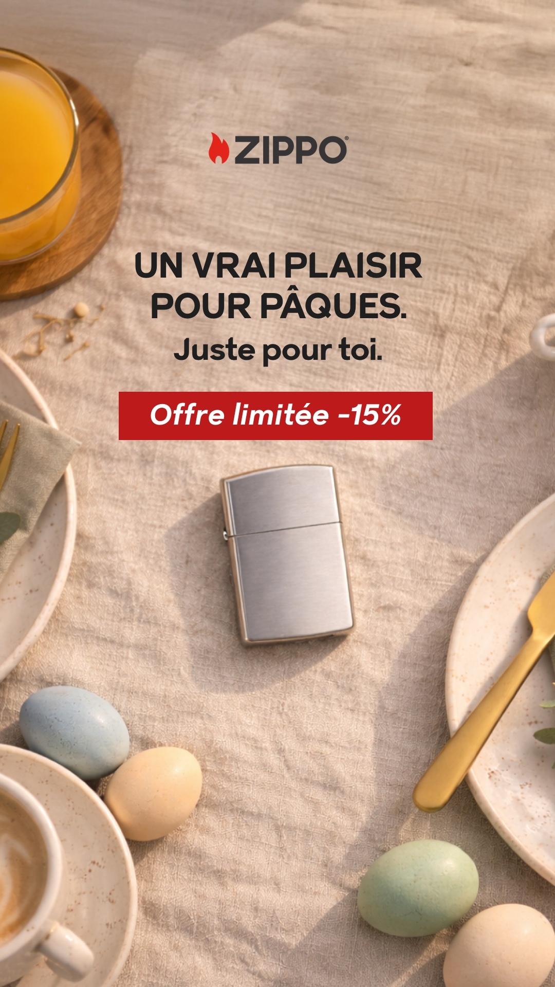 Zippo Europe Facebook ad