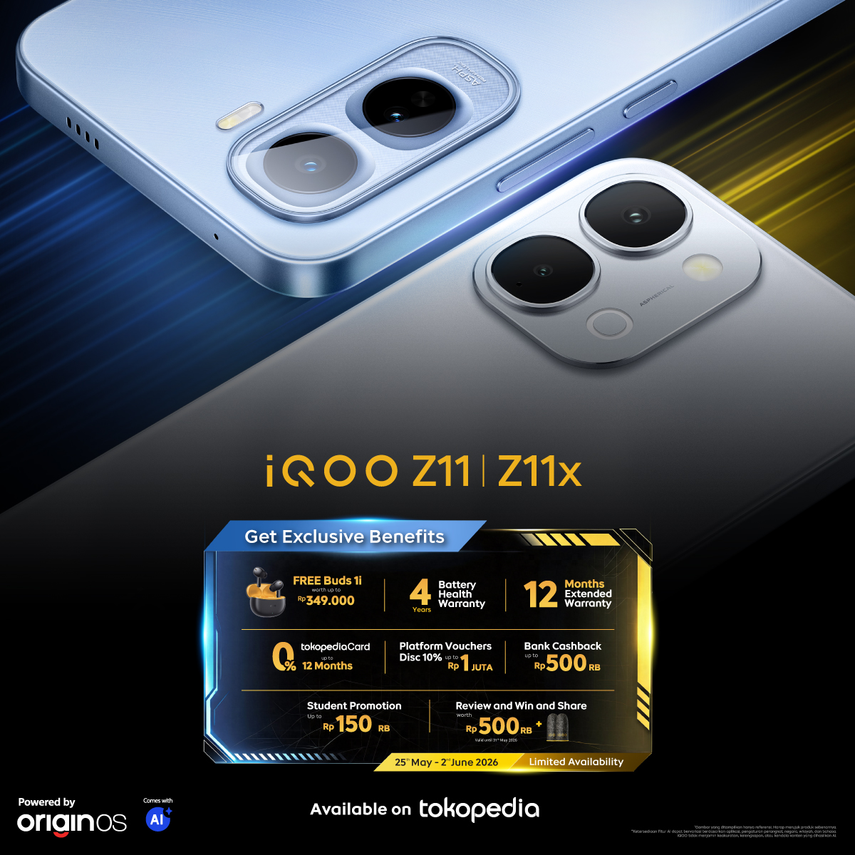 iQOO Indonesia Facebook ad: Claim PO Benefits Now!