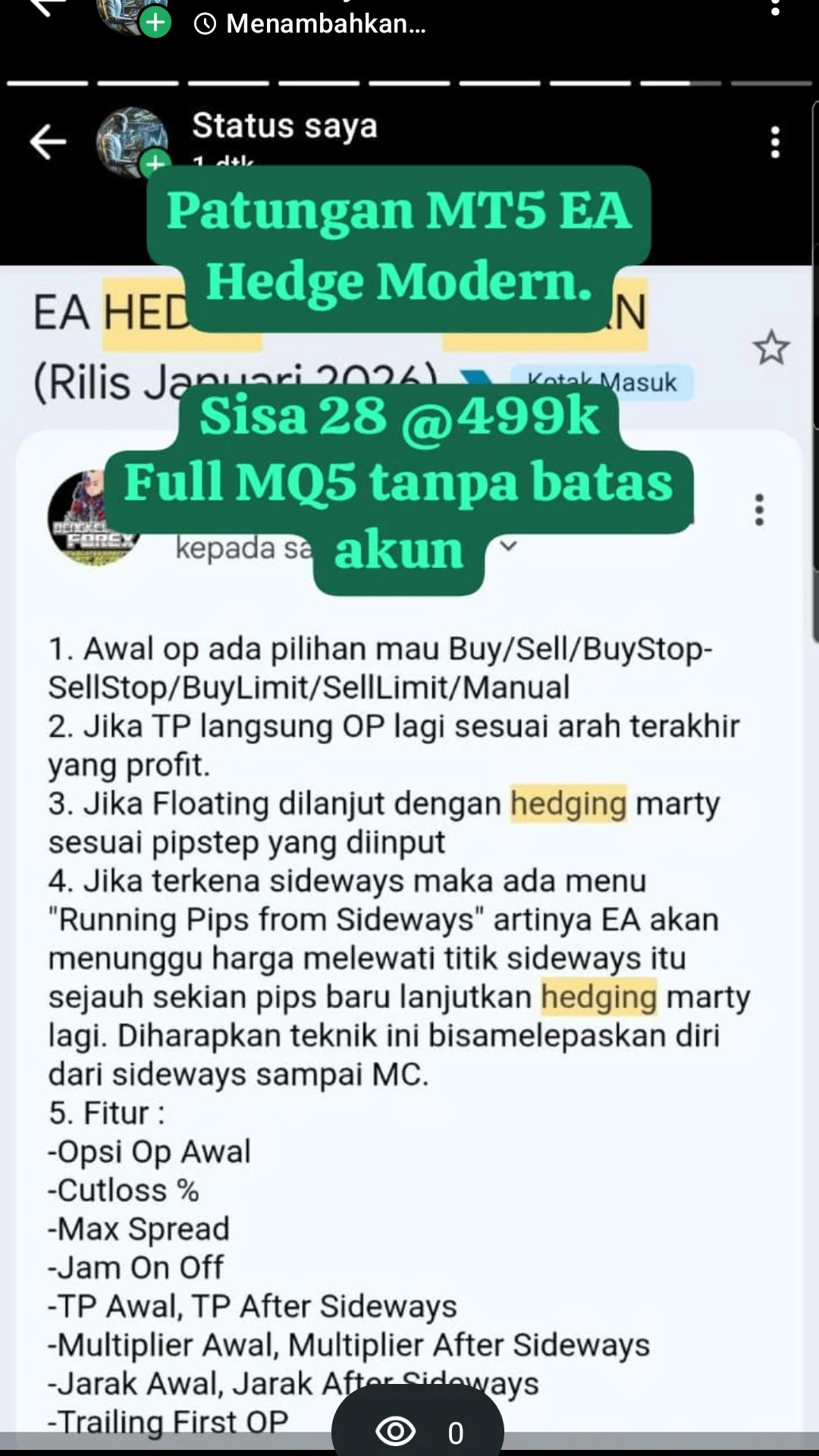 Bengkel Forex - Jasa Pembuatan Robot Forex / Expert Advisor Facebook ad from Jun 3, 2026