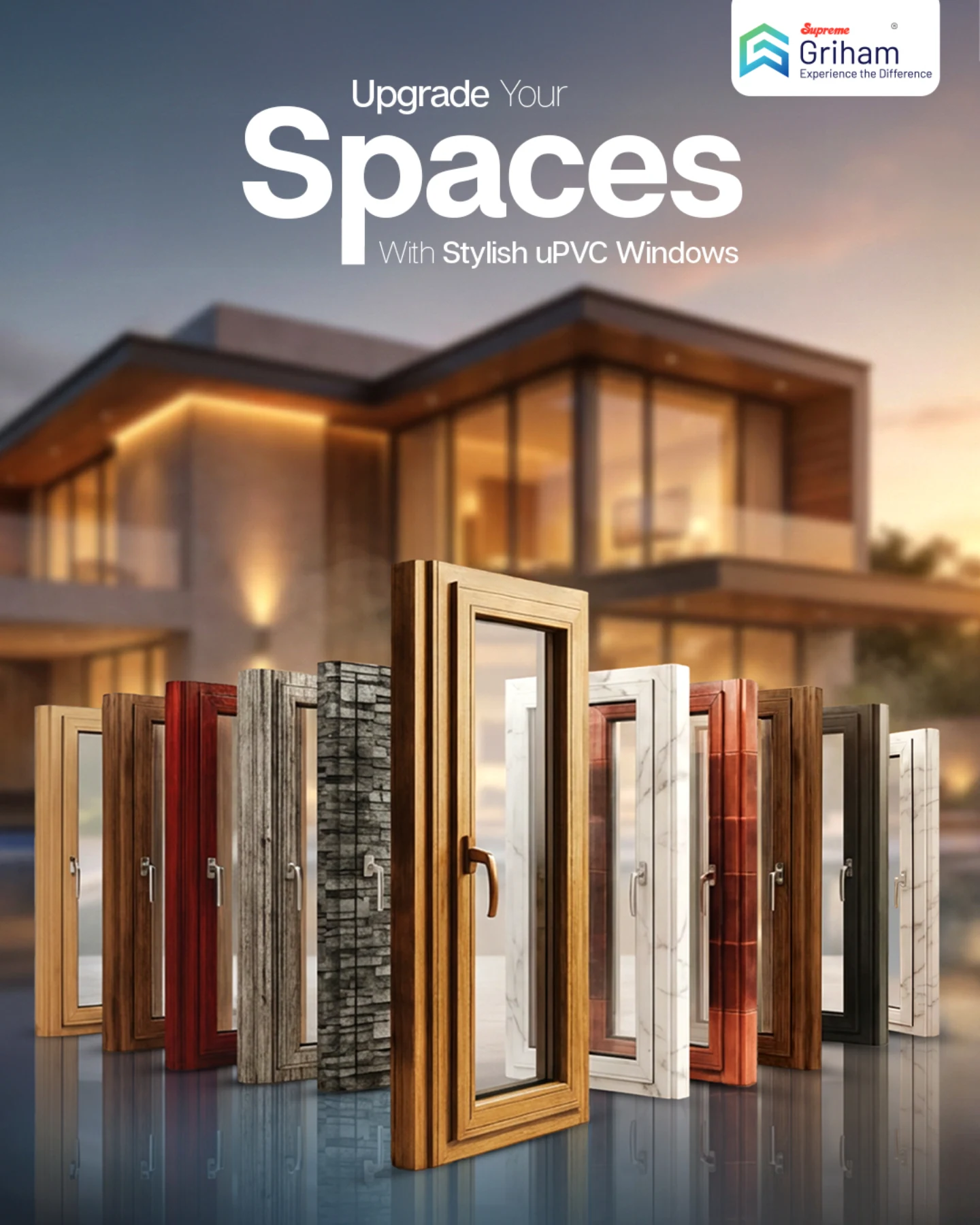 Griham by Supreme Facebook ad: Upgrade your spaces with stylish uPVC windows that…