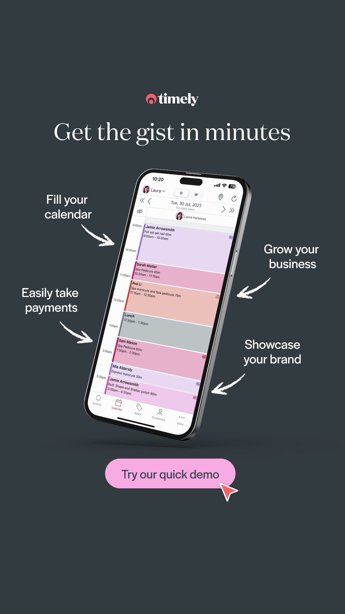 Timely Appointment Software Facebook ad