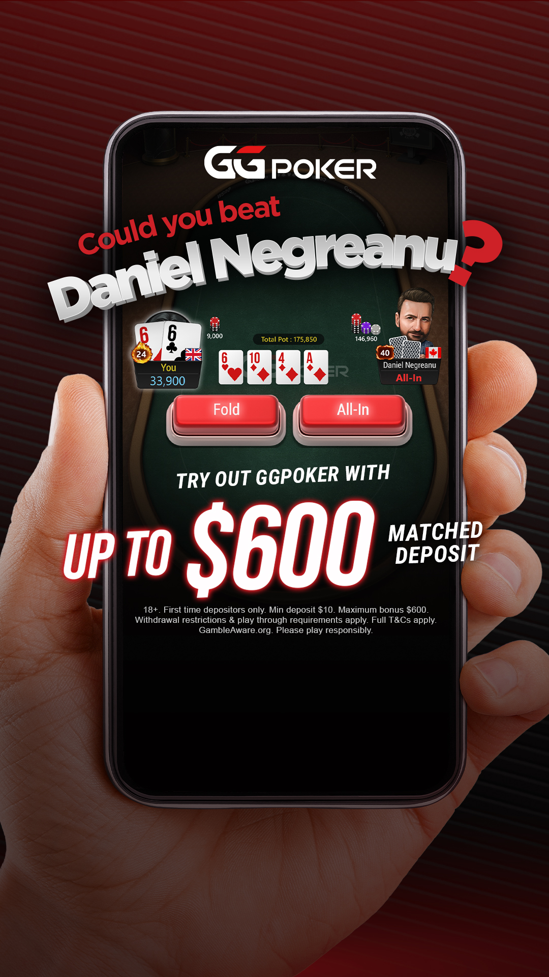 GGPoker UK Facebook ad