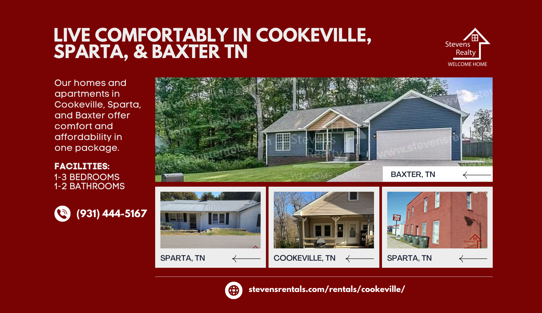 Stevensrentals Facebook ad from Apr 17, 2025