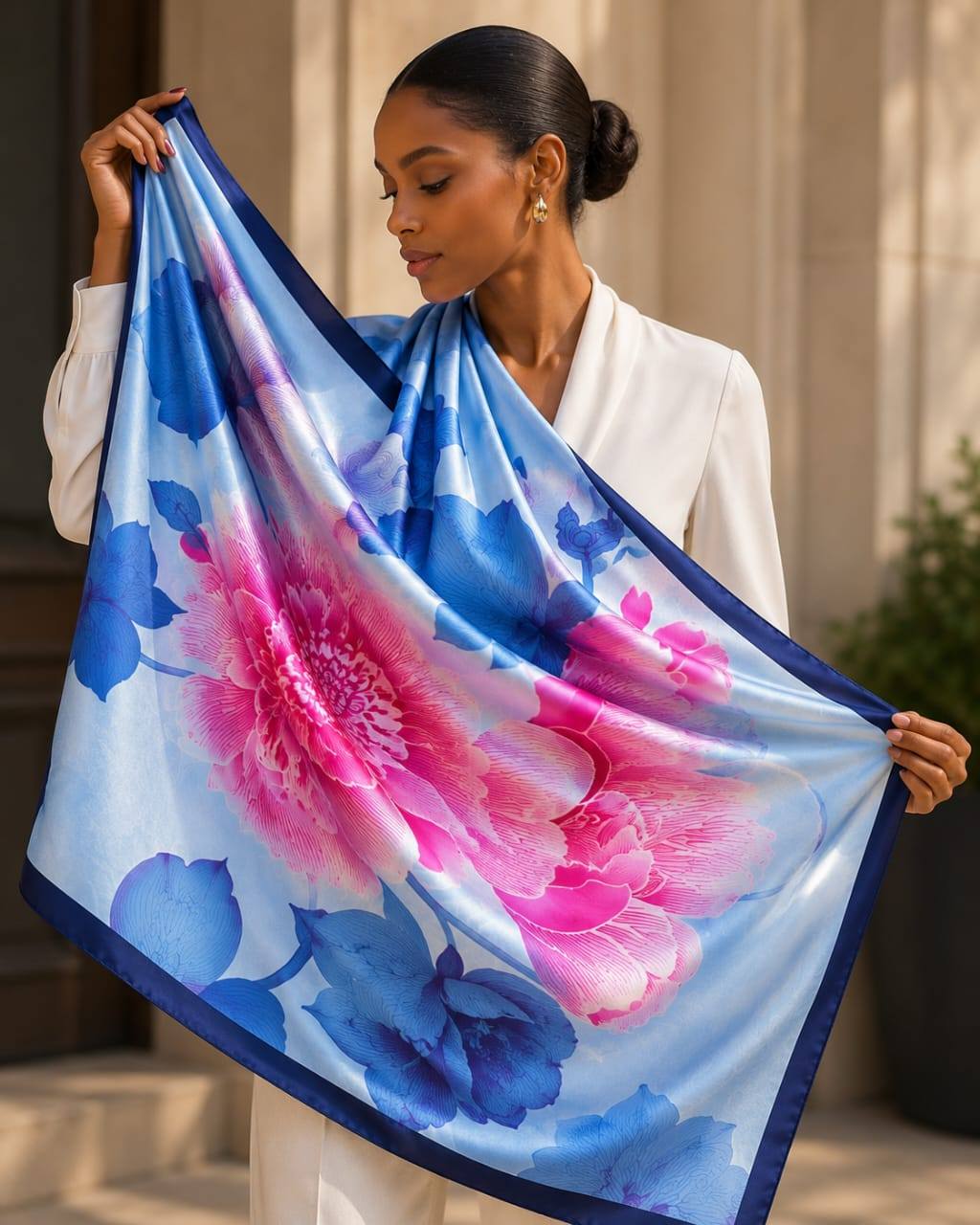 Nana's boutiks Facebook ad: Pour commander nos foulards en soie 90*180cm à…