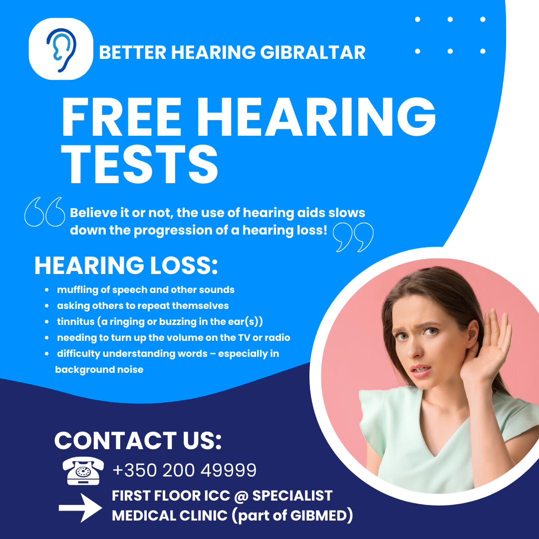 Better Hearing Gibraltar Facebook ad: Gibraltar Hearing Aids, UK Qualified - Gibraltar since 1994