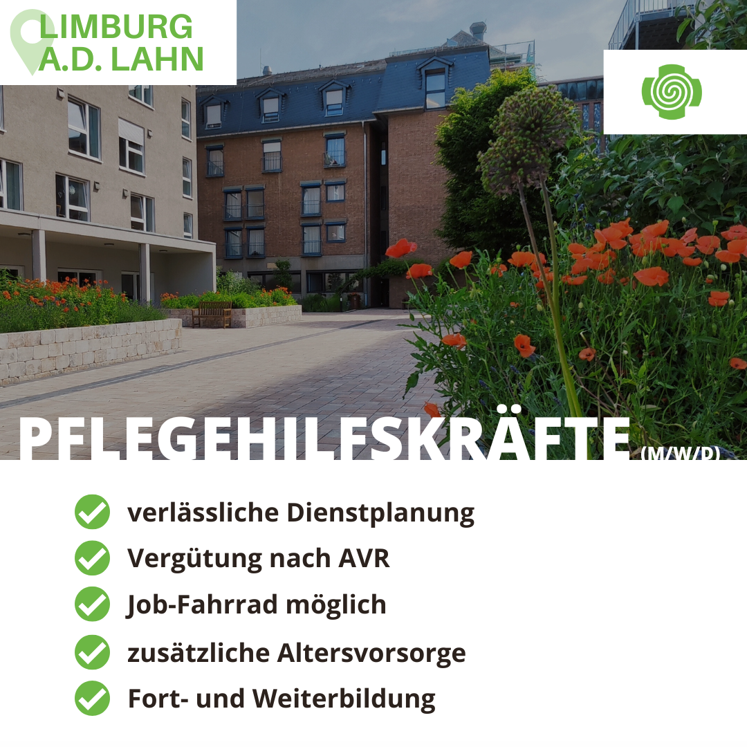 Mehr-Pflegetalente.de Facebook ad: Pflegehilfskraft (m/w/d) in Limburg gesucht!