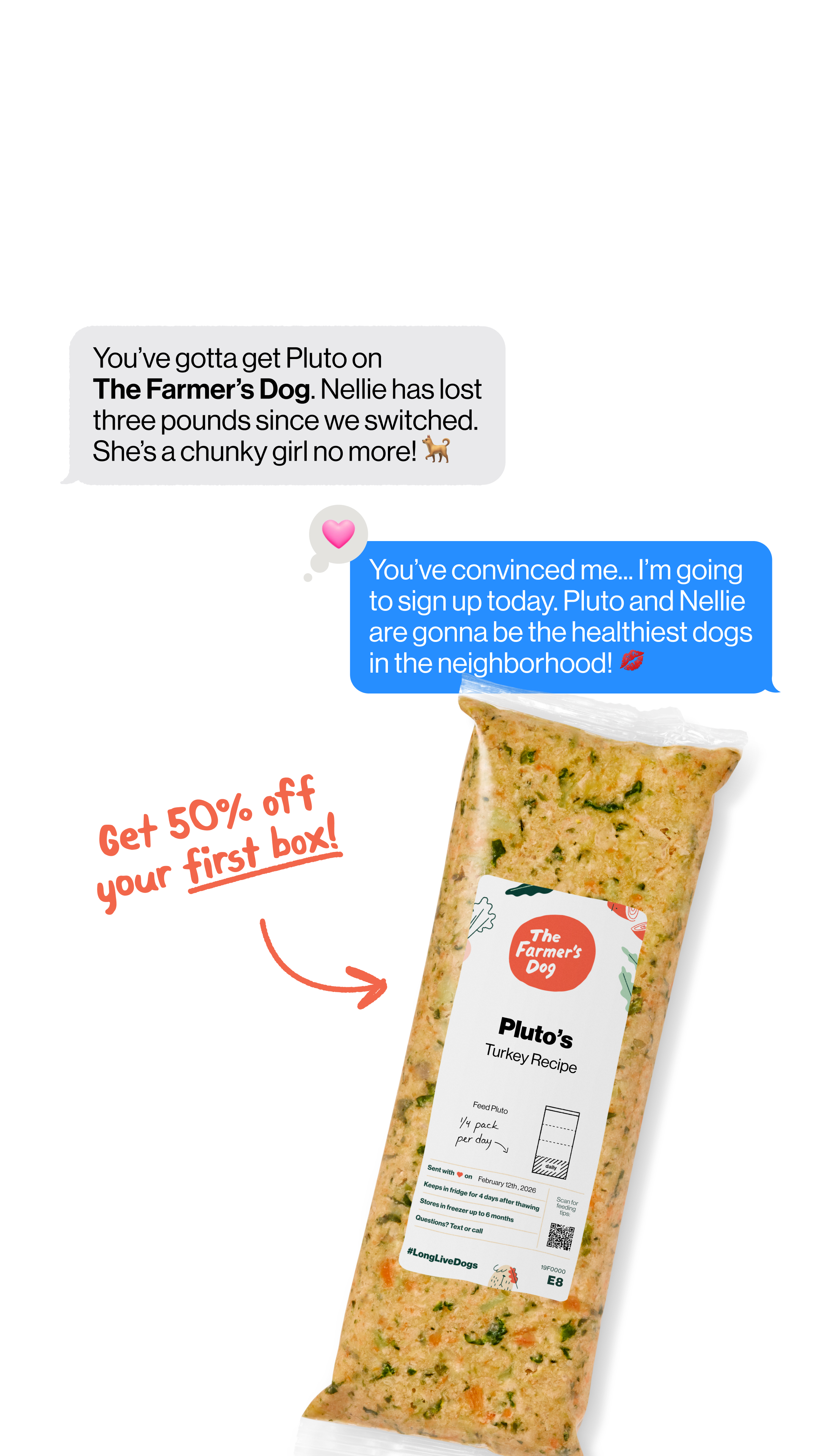 The Farmer's Dog Facebook ad