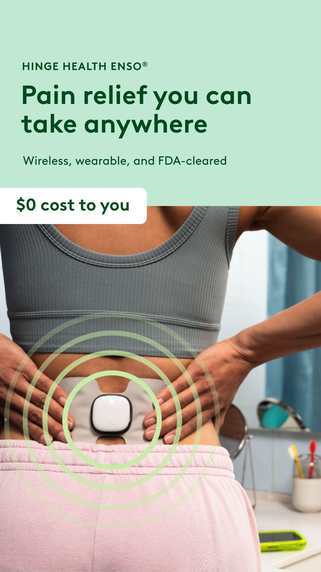Hinge Health Facebook ad