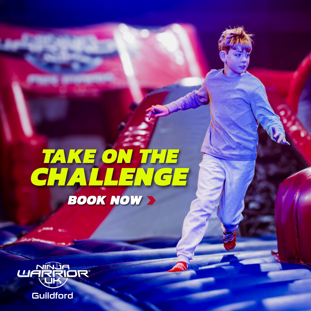 Ninja Warrior UK Guildford Facebook ad: Start your Ninja journey in Guildford!