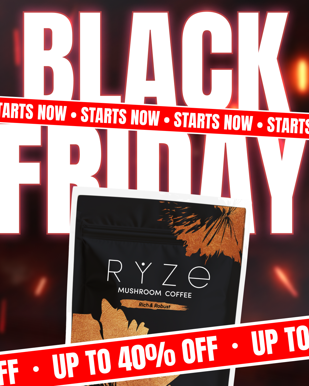 RYZE Superfoods Facebook ad