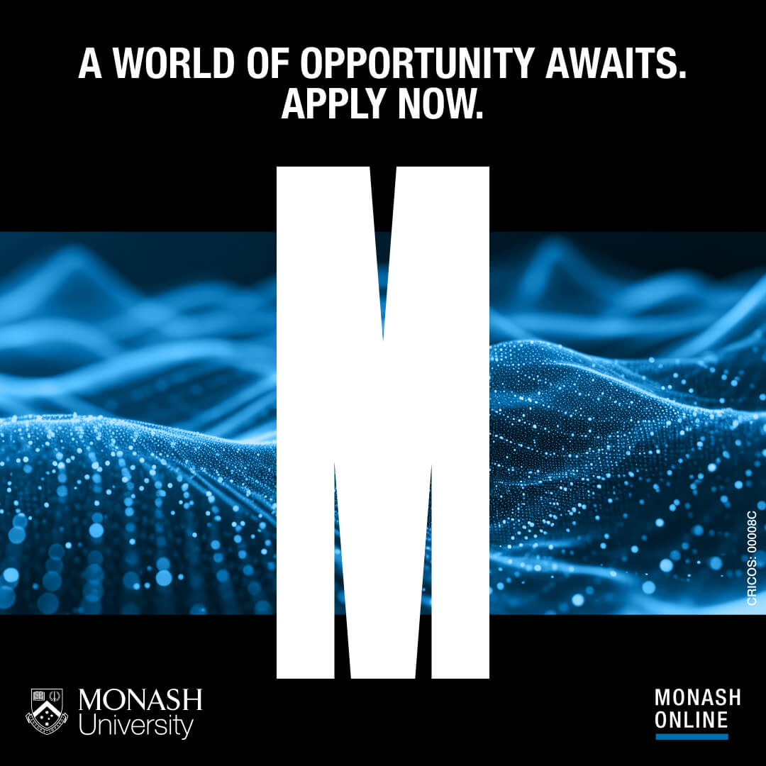 Monash Online Facebook ad