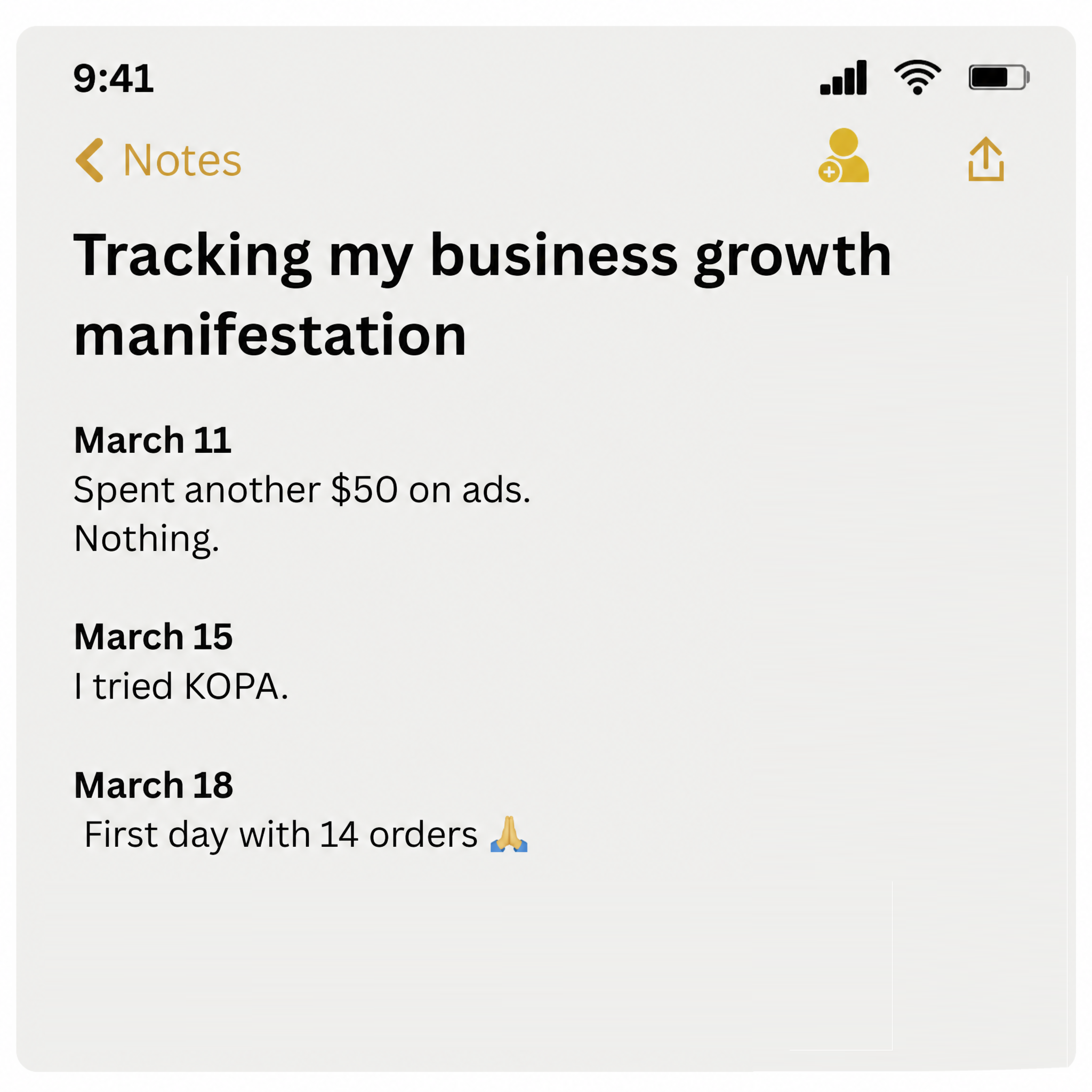 kopa.ai Facebook ad
