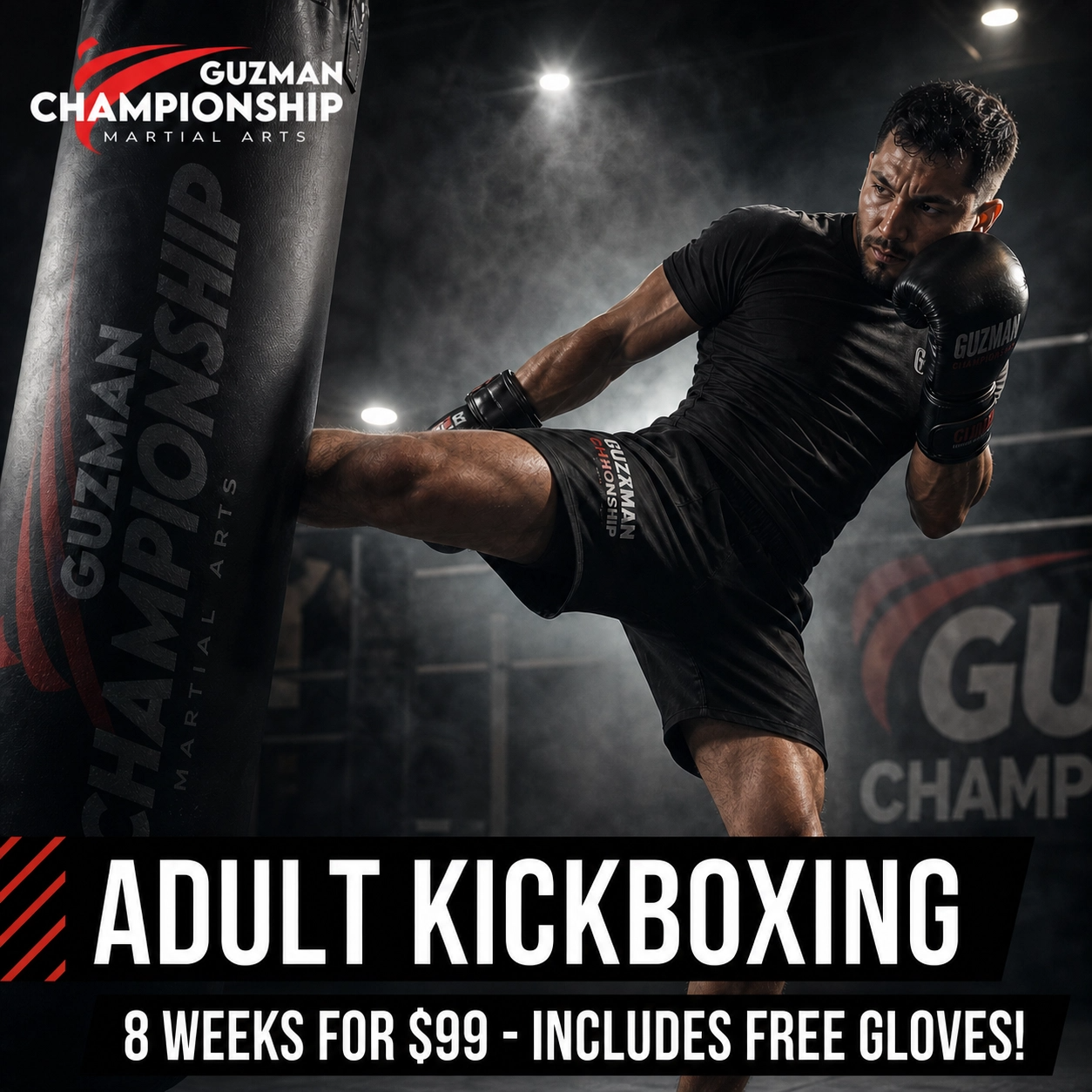 Guzman Championship Martial Arts Facebook ad from May 11, 2026