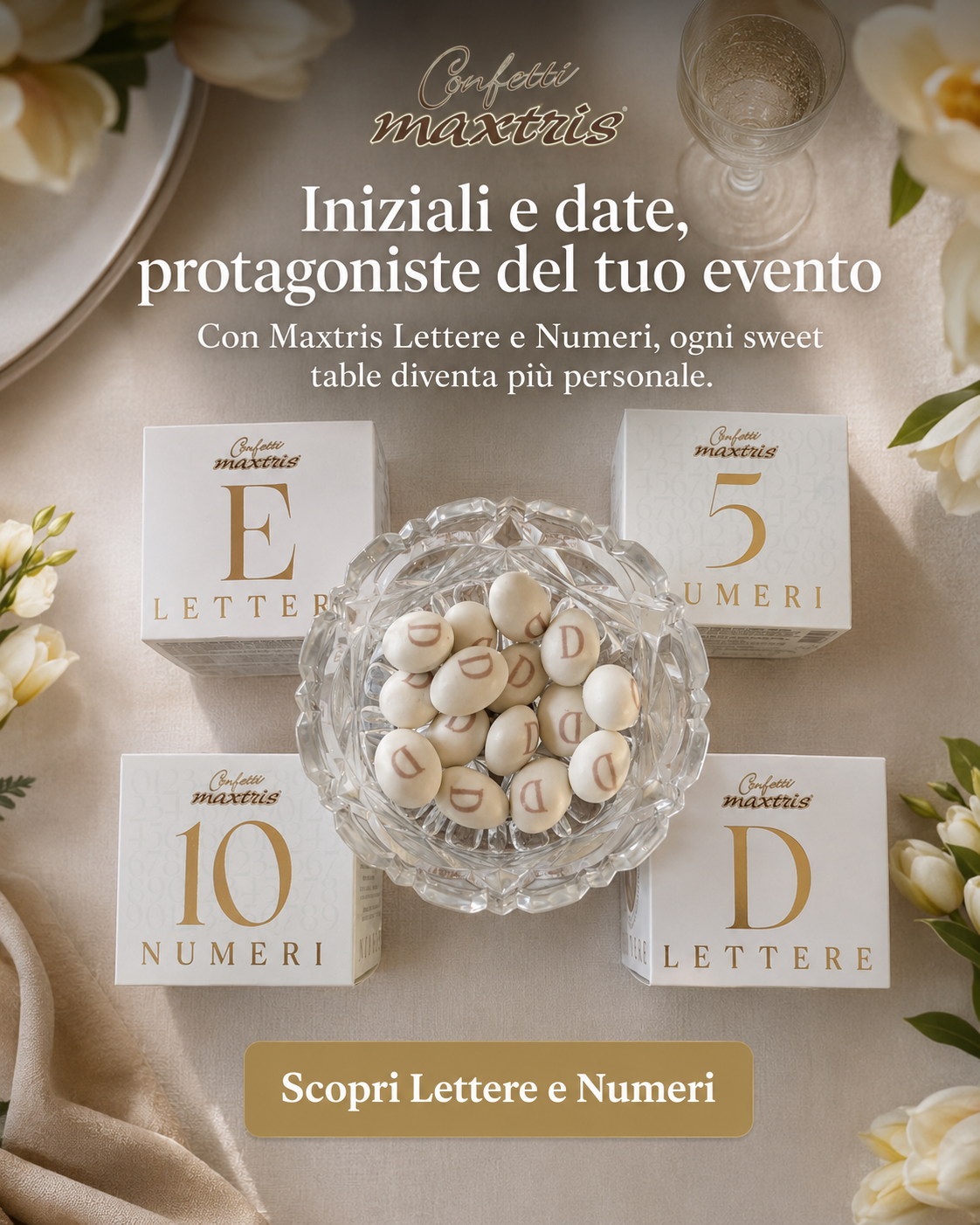 Confetti Maxtris Facebook ad: Un numero, un ricordo da gustare