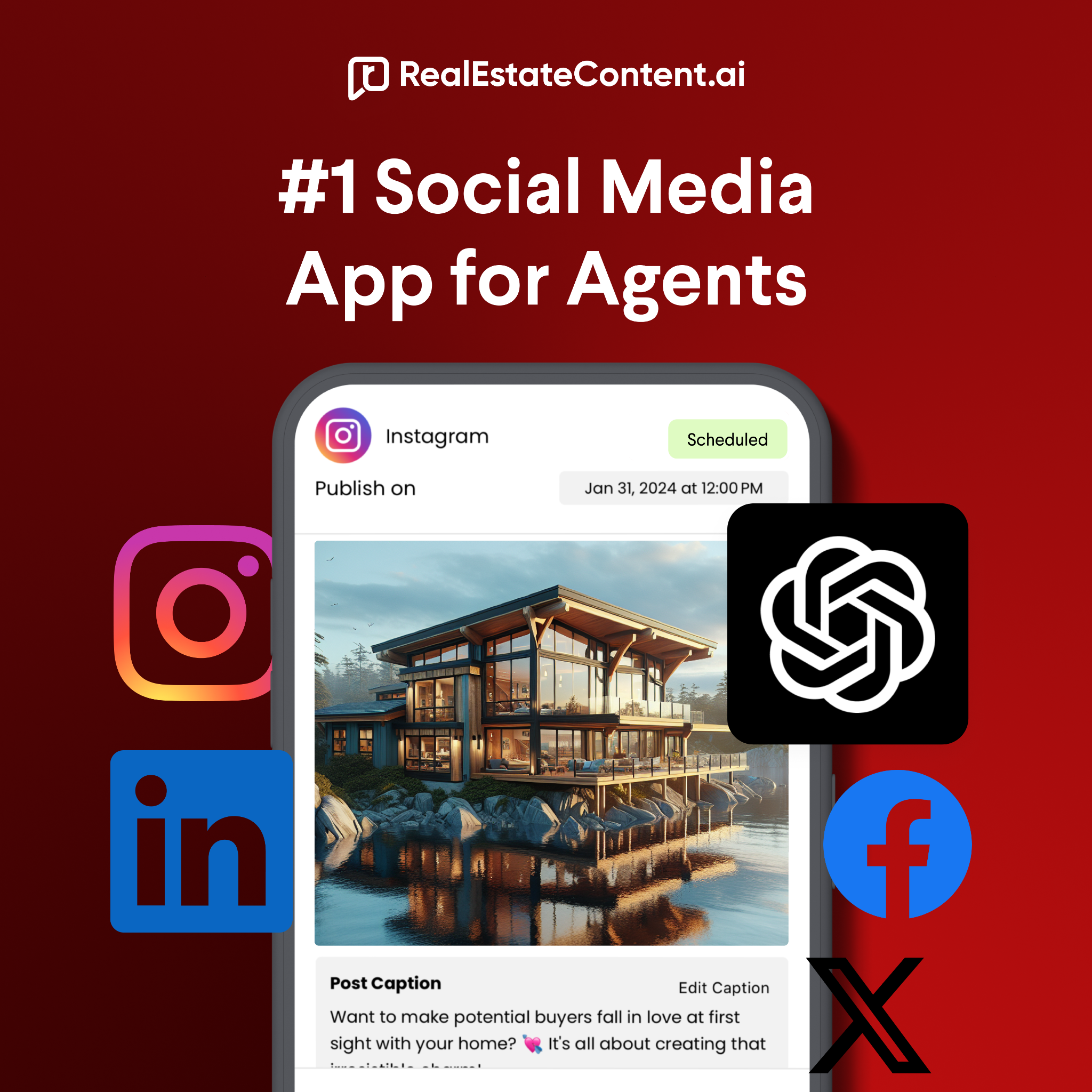 RealEstateContent.ai Facebook ad