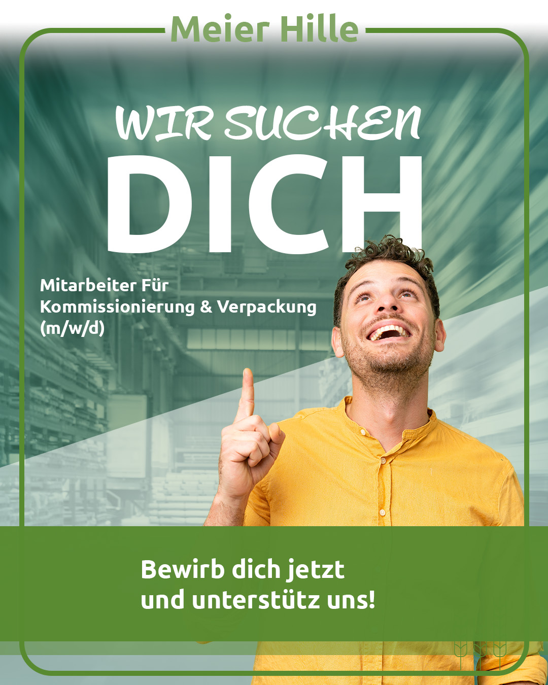 Heinrich Meier GmbH & Co. KG Facebook ad: Gesucht: DU!