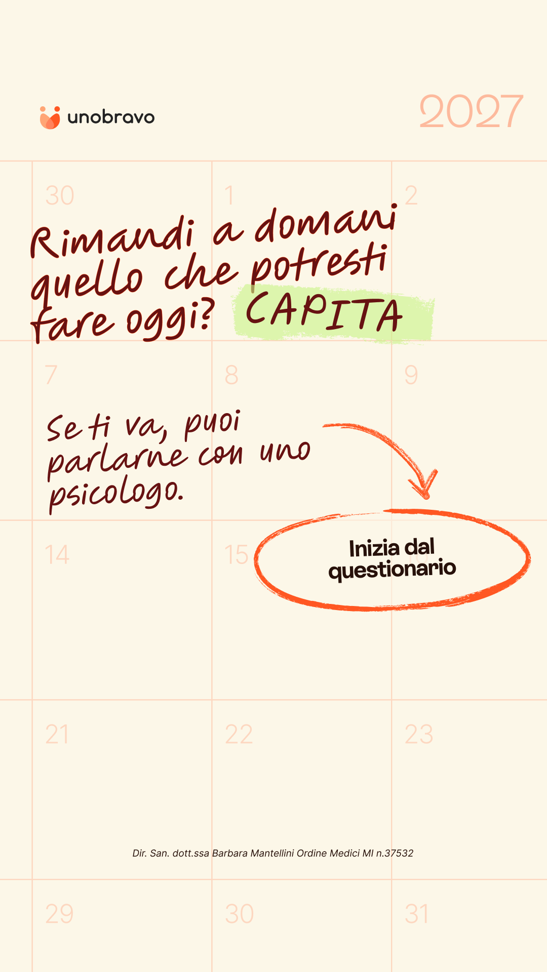 Unobravo Facebook ad