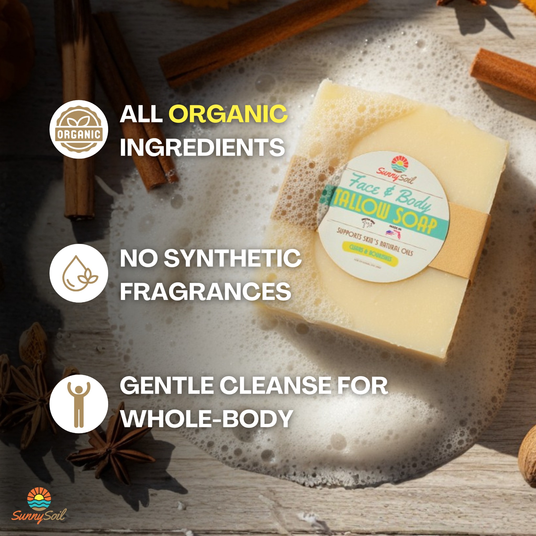 SunnySoil Facebook ad: Ingredients You Love