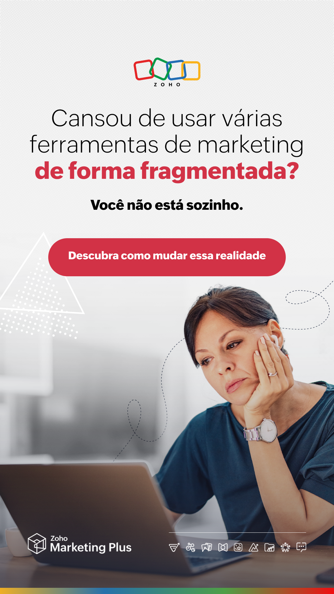 Zoho Brasil Facebook ad from May 18, 2026