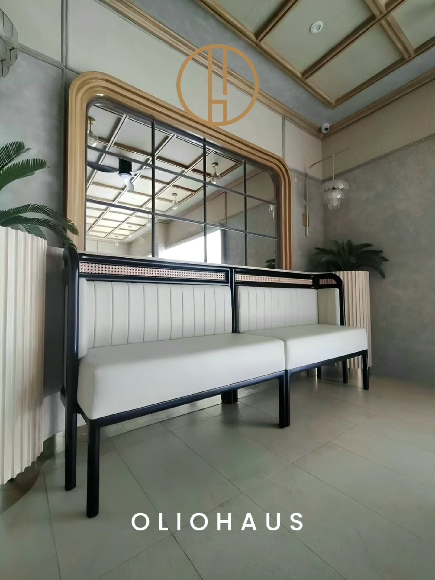 Oliohaus Custom Furniture Facebook ad: Custom furniture designed to match your business, because…
