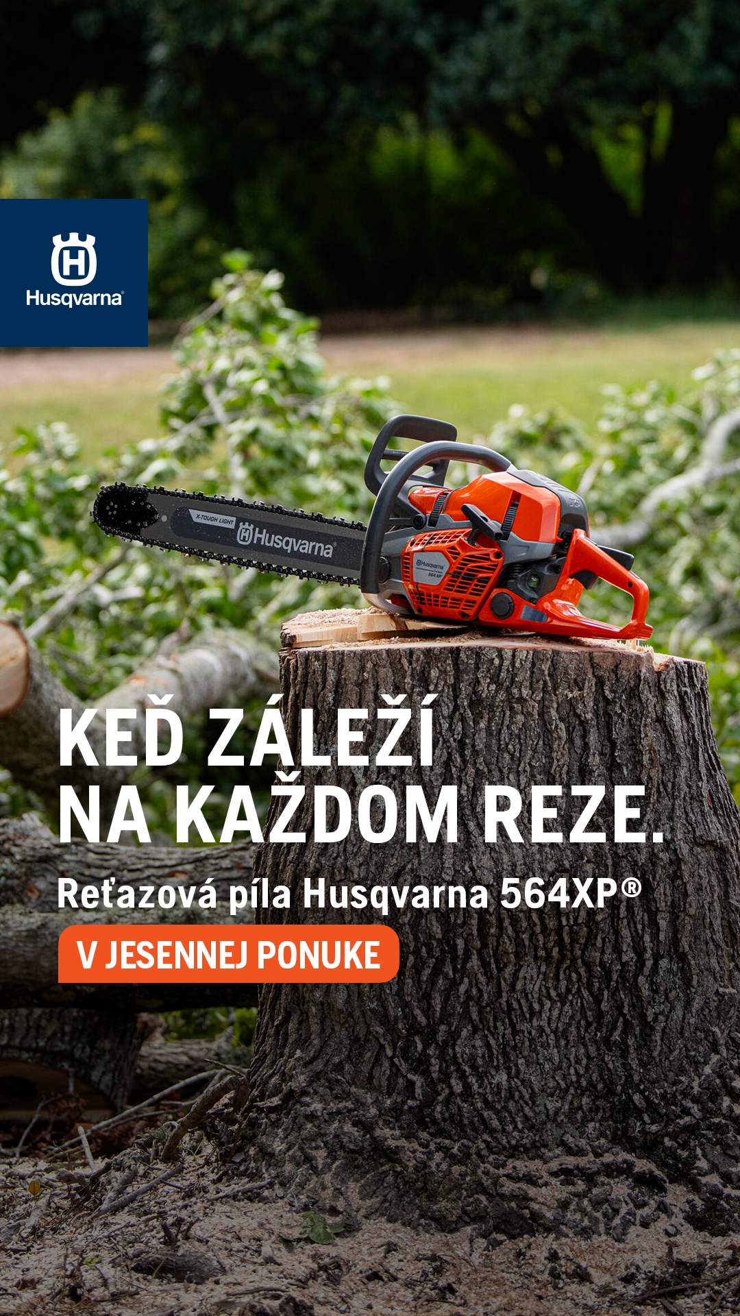 Husqvarna Slovensko Facebook ad: Jesenné zľavy