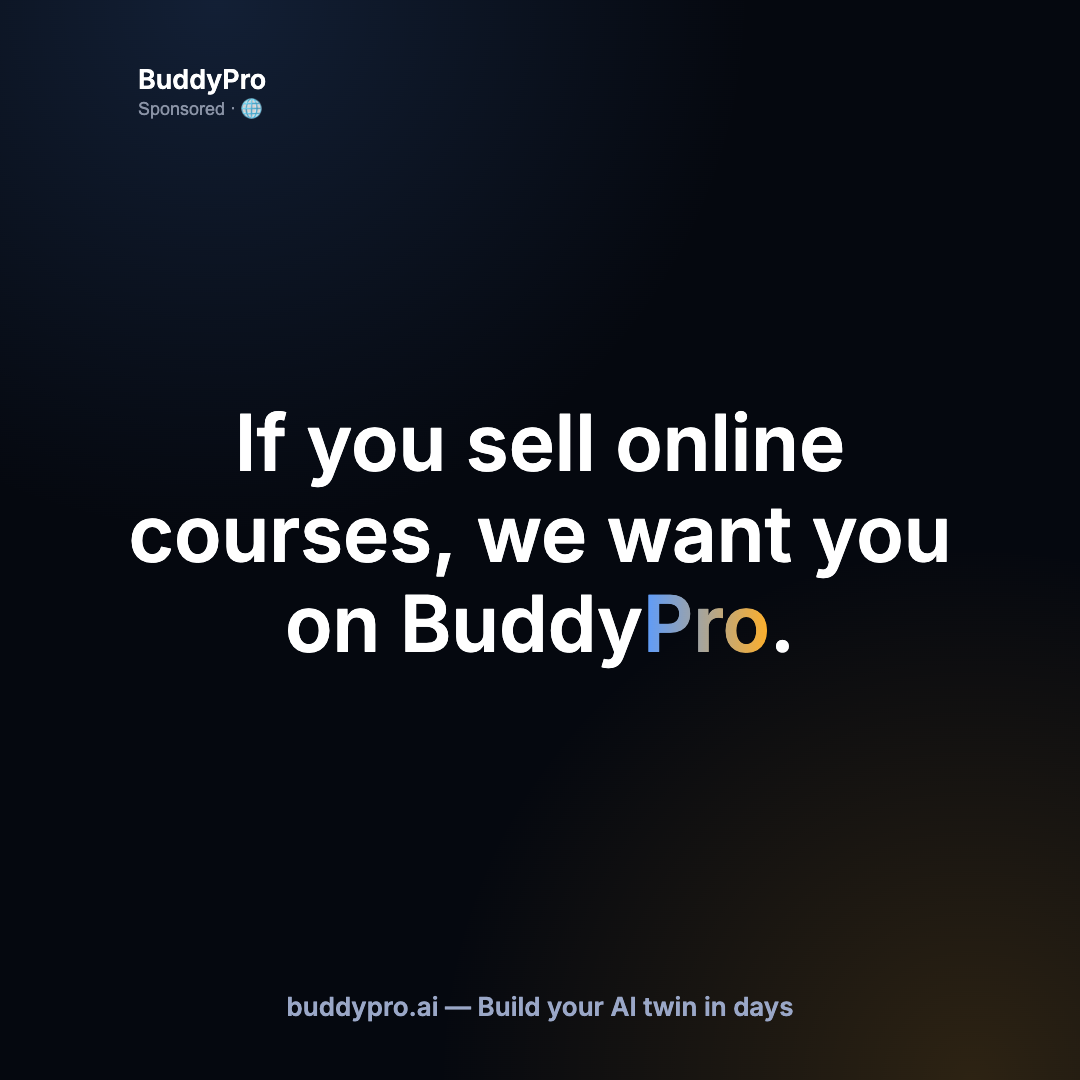 BuddyPro AI Facebook ad