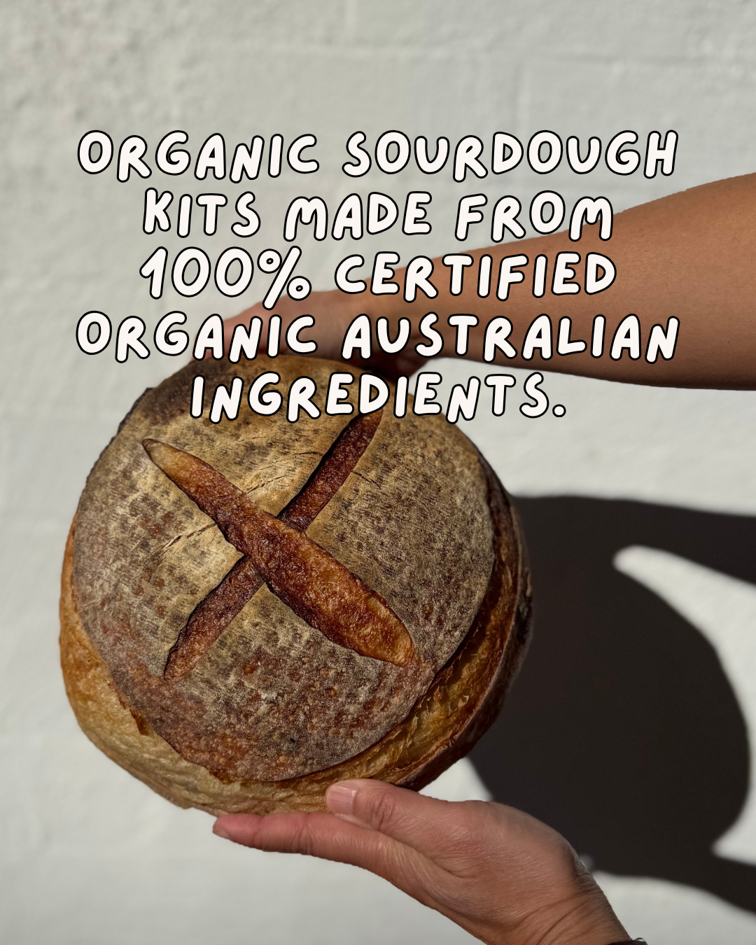 Sourdough Mate Facebook ad: Certified organic Australian sourdough kits. More flour…
