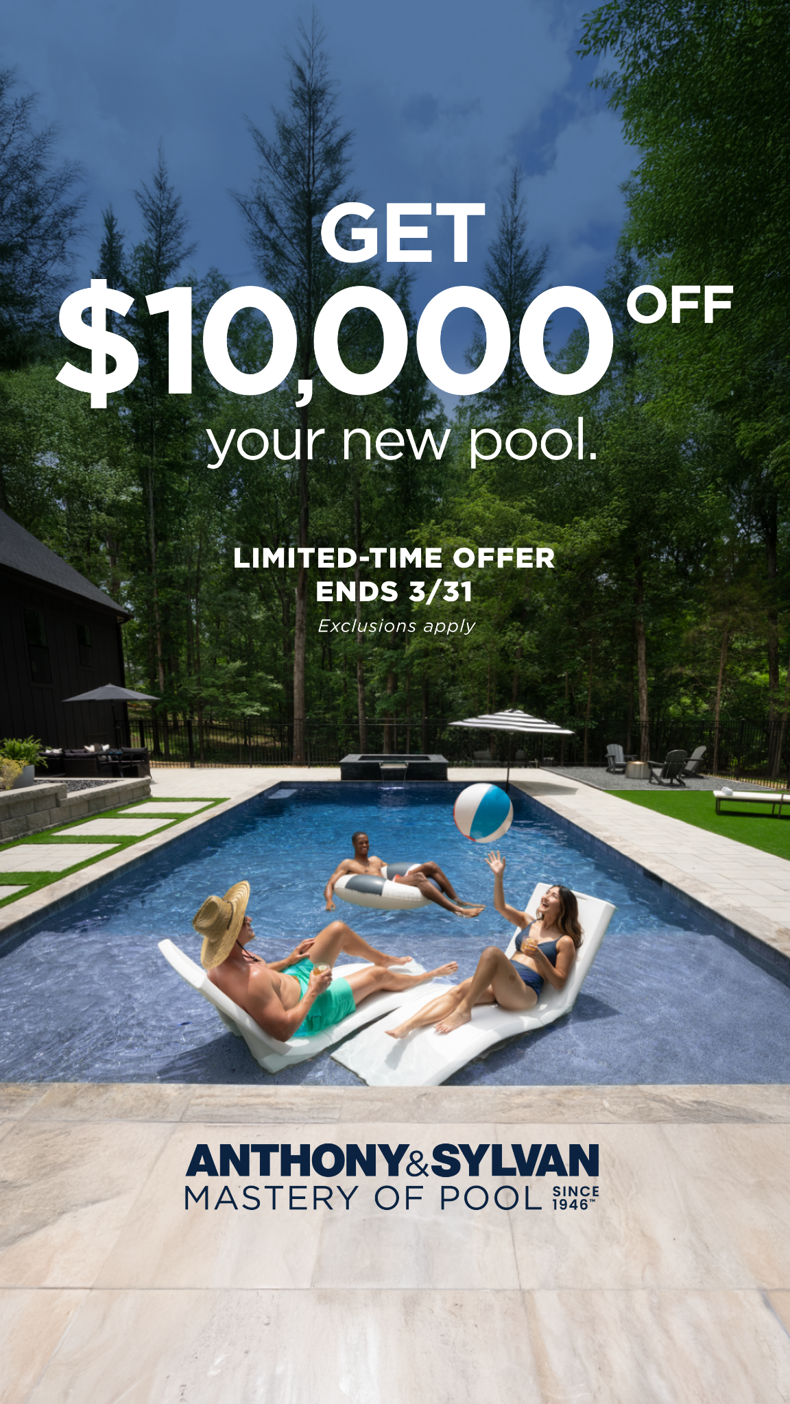 Anthony & Sylvan Pools Facebook ad
