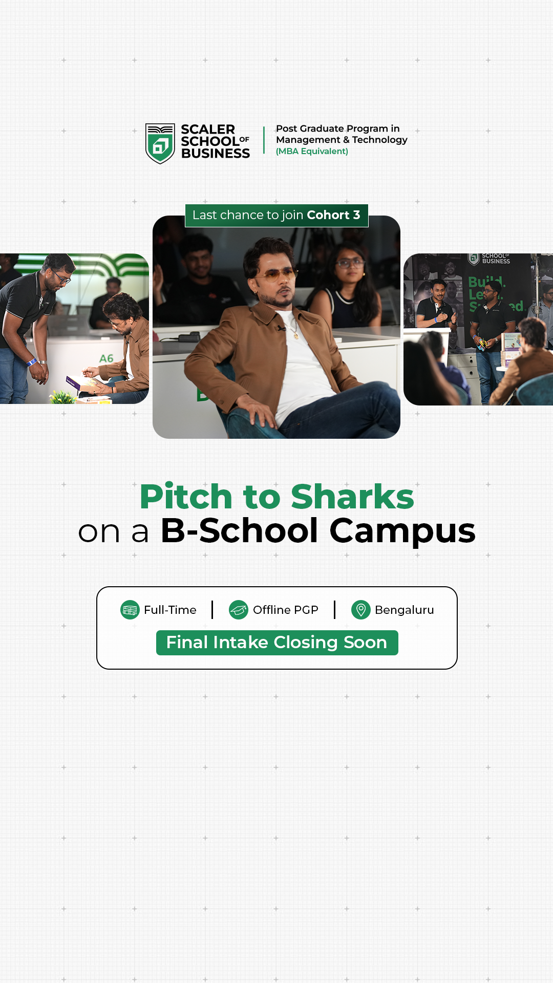 Scaler School of Business Facebook ad
