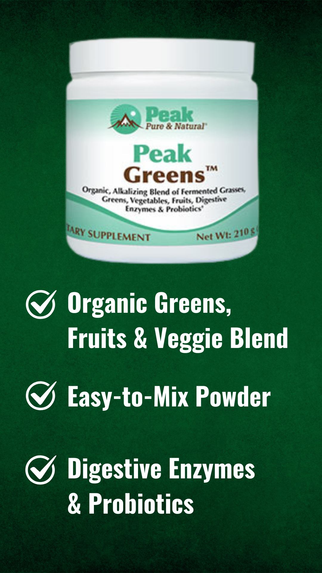Peak Pure Natural Facebook ad