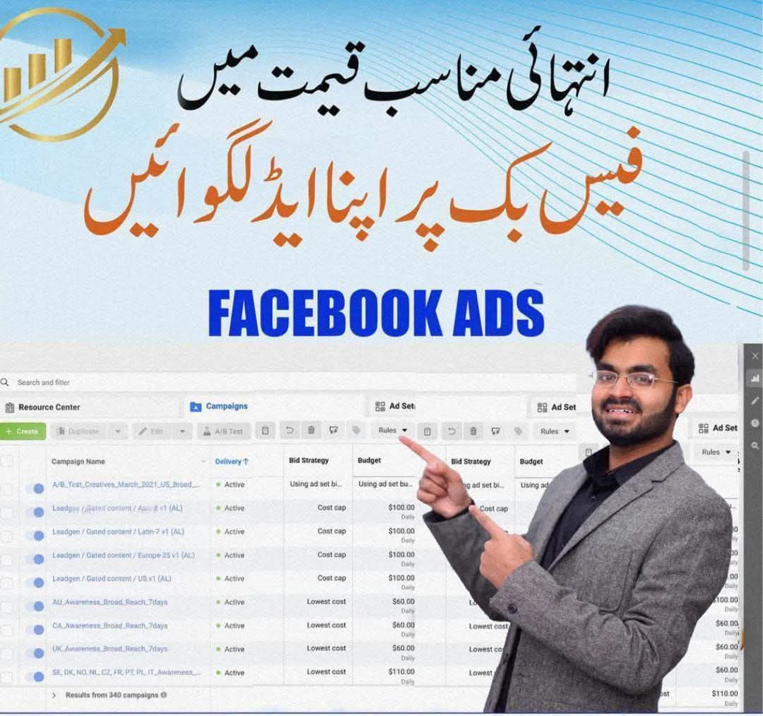 Advertising agency Facebook ad: Apne product ya service ko Facebook Ads ke…