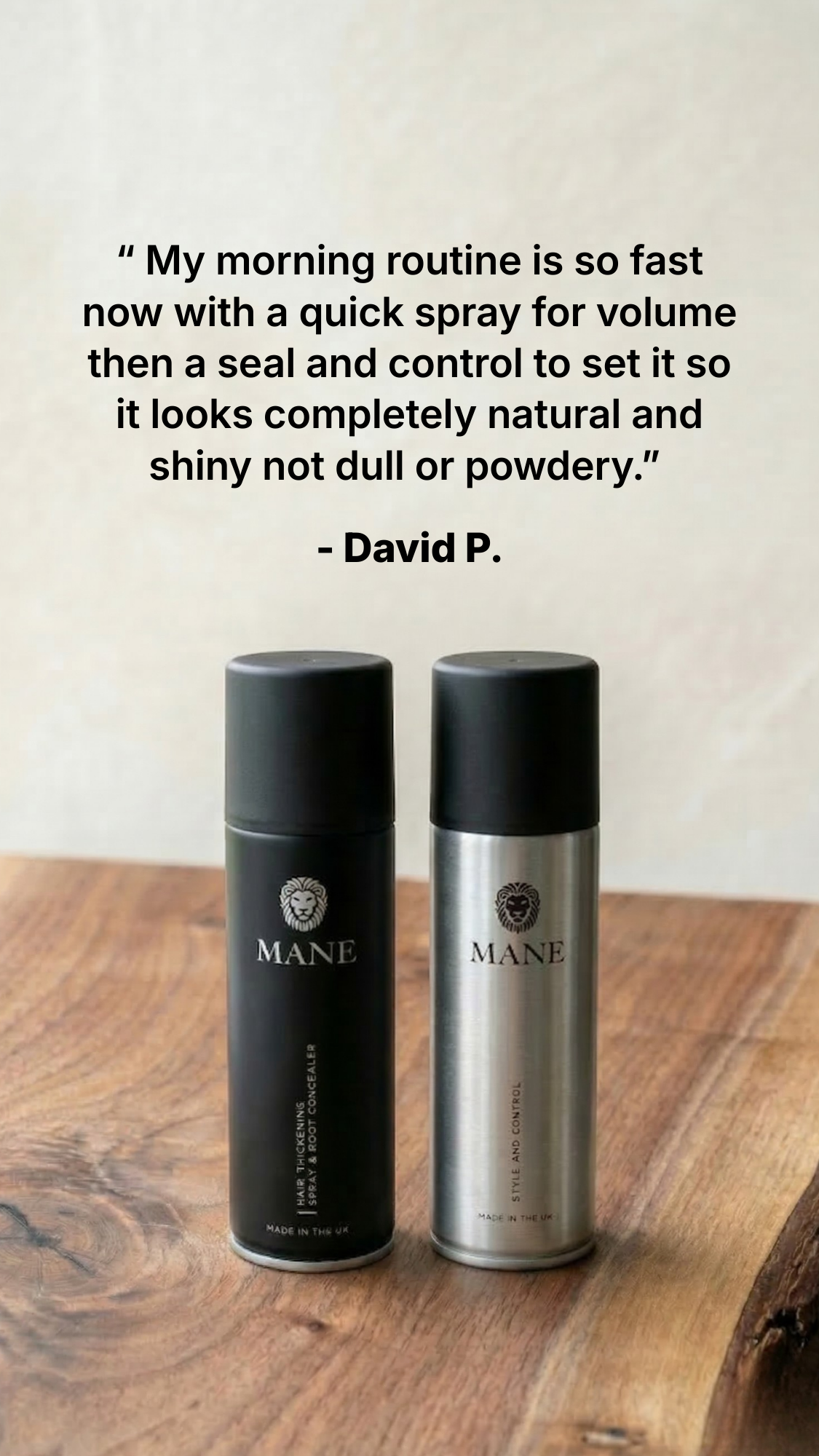 Mane UK Ltd Facebook ad