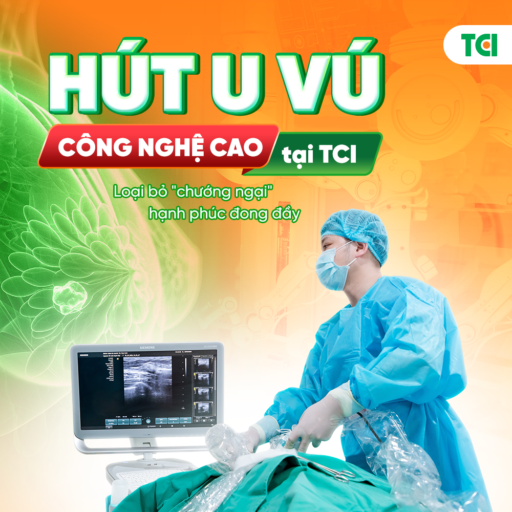 Bệnh viện Đa khoa Quốc tế Thu Cúc TCI Facebook ad: Inbox ngay, Đừng để u vú gián đoạn hạnh phúc gia đình