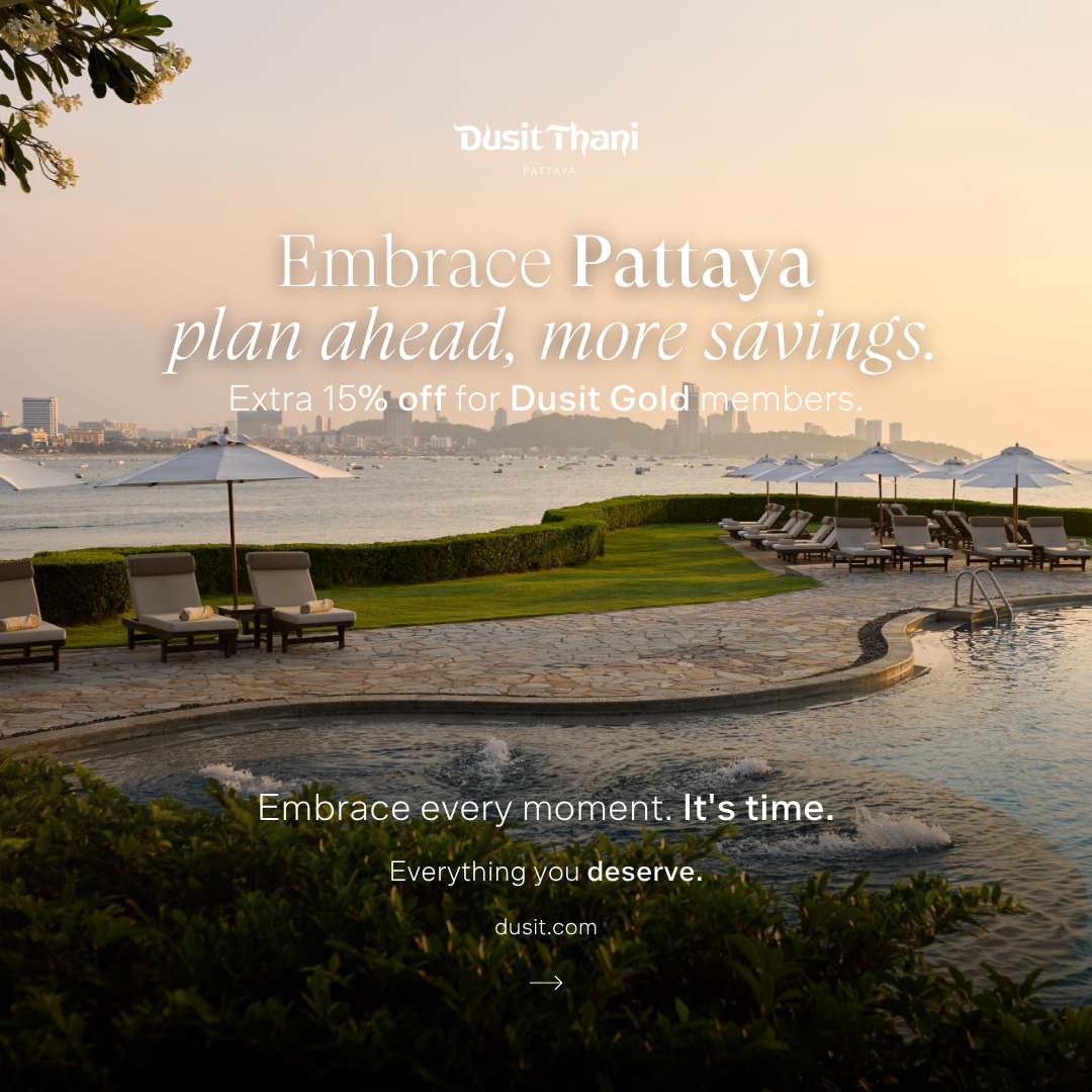 Dusit Thani Pattaya Facebook ad: Plan Ahead & Save More Reserve your Pattaya…