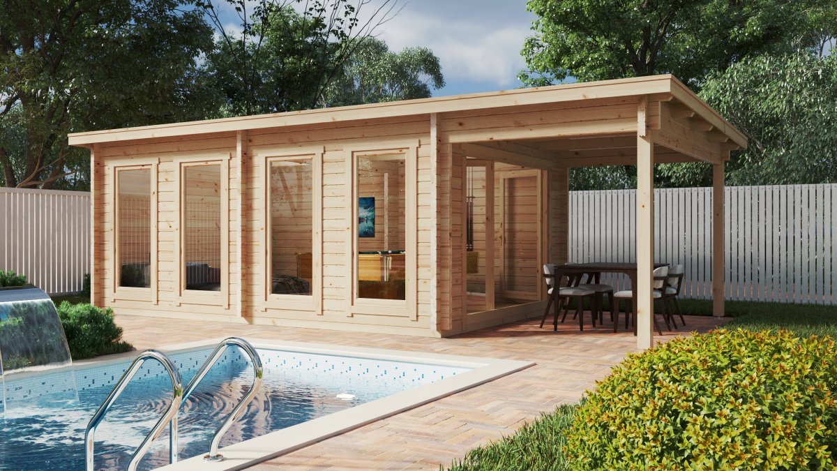Summerhouse24 Facebook ad: Practical and stylish garden houses built from slow-grown…