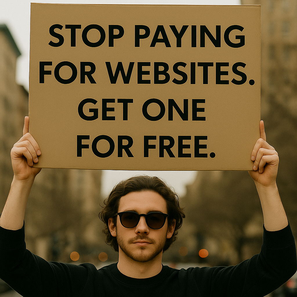 The Free Website Guys Facebook ad