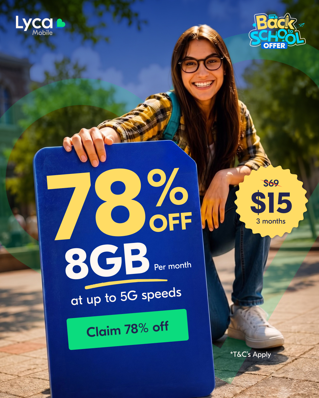 Lycamobile USA Facebook ad