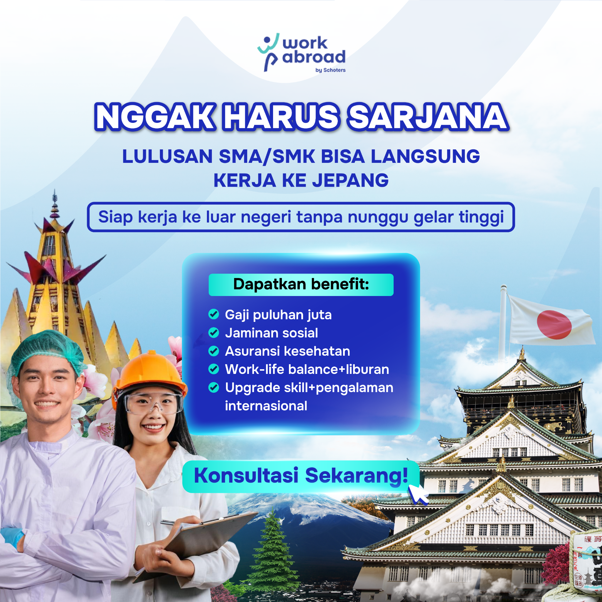 Work Abroad Academy Facebook ad